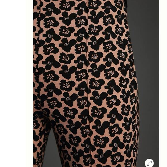 Maeve by Anthropologie The Margot Kick-Flare Cropped Brown Trousers sz XS - Picture 3 of 4